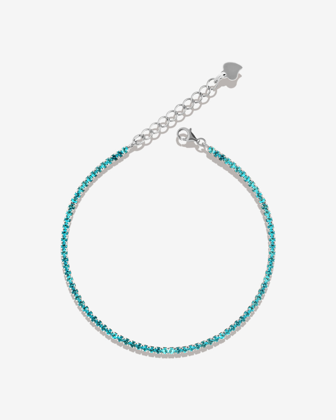 Baby Blue Zirconia Small Tennis Bracelet