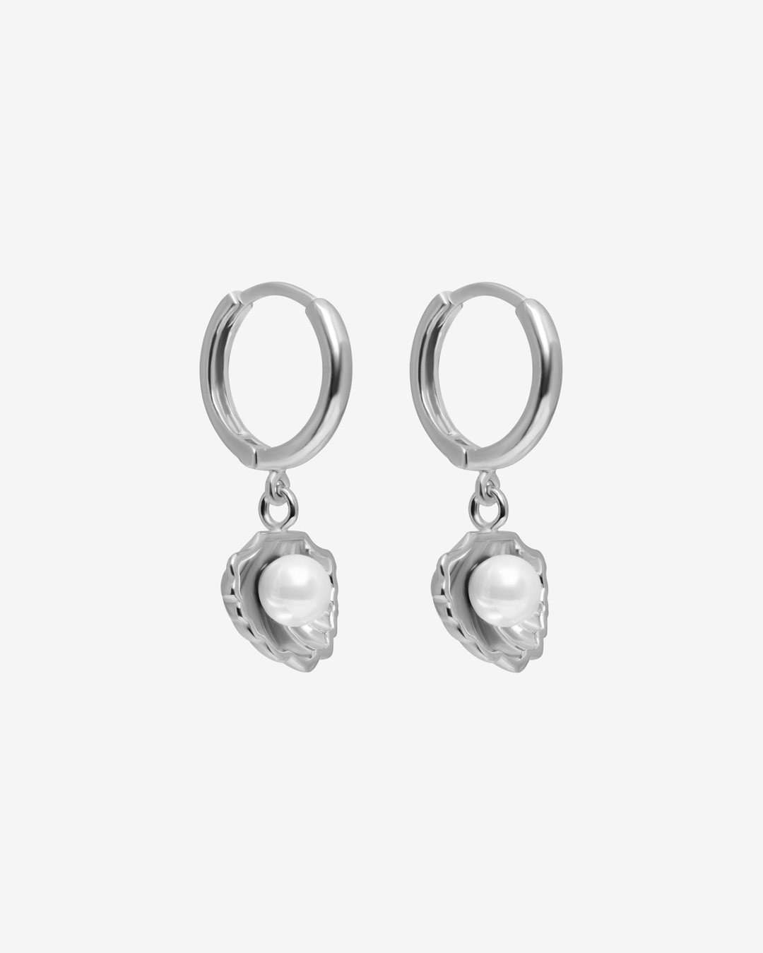 Pearl Shell Clip Earrings
