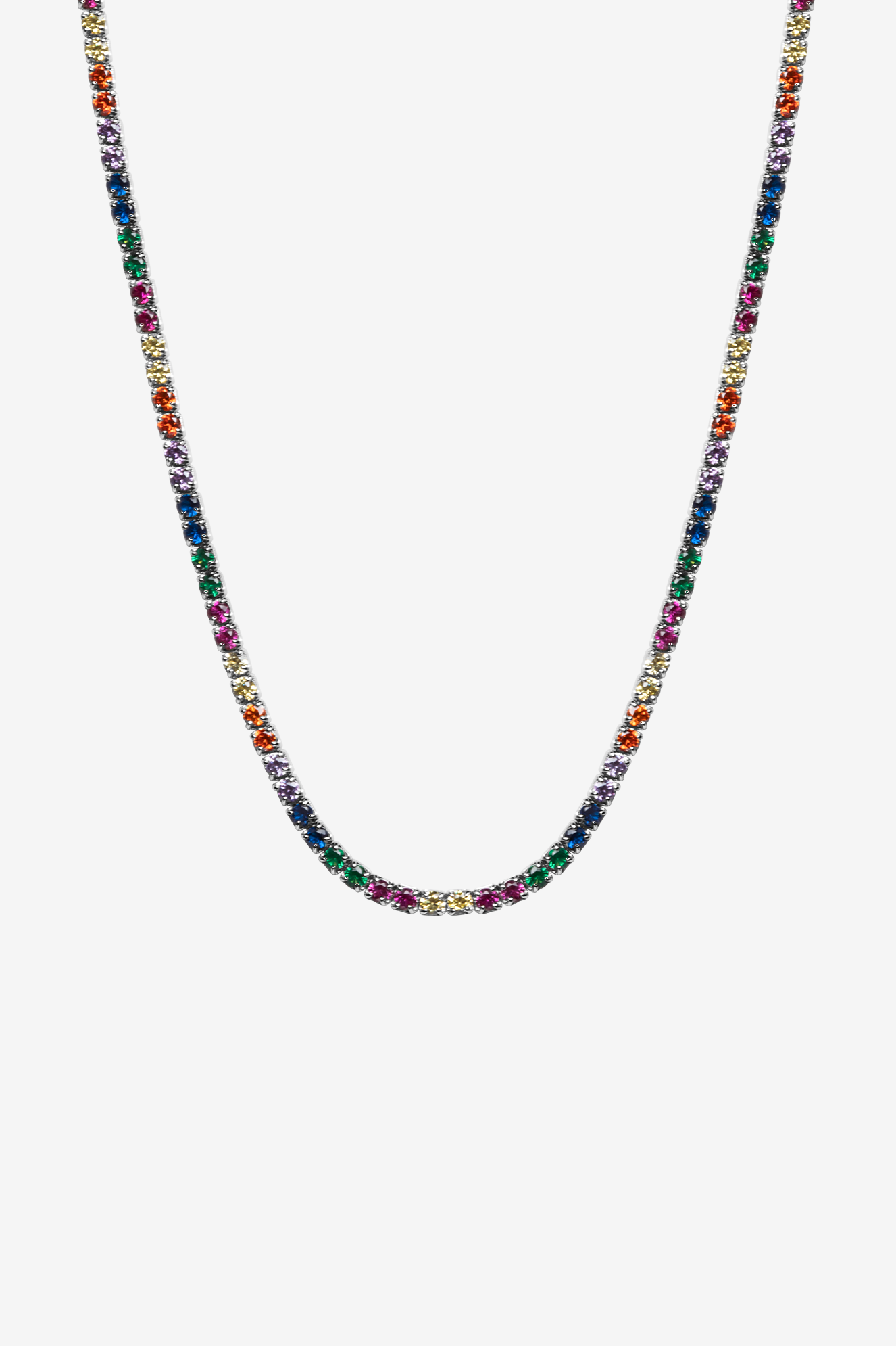 Rainbow tennis chain Clearance