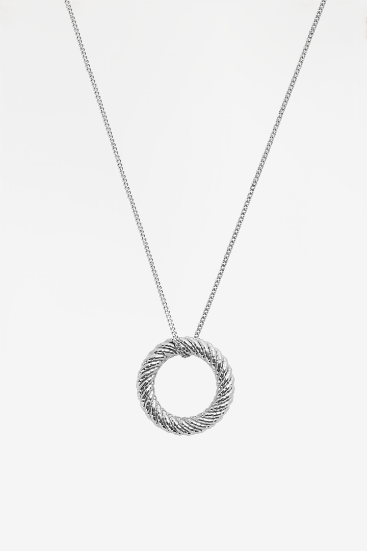 Golden Halo Charmed Silver Necklace