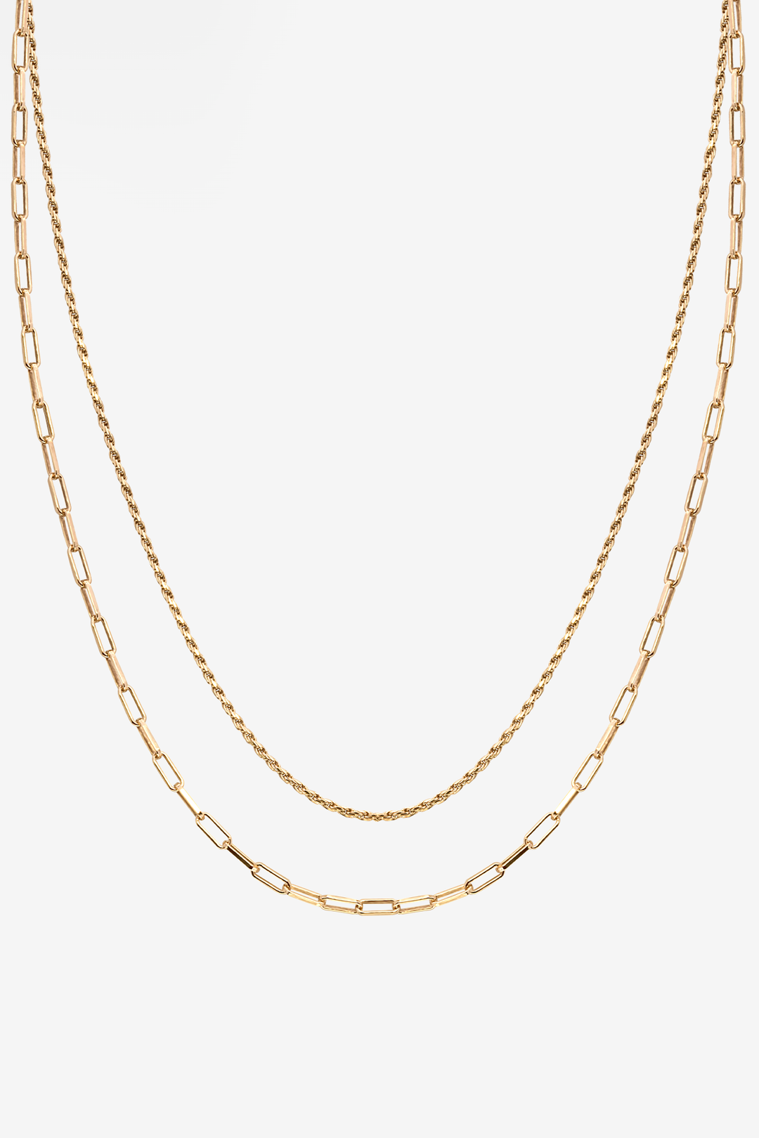 Shackles & Rope Twin 18K Gold Plated Necklace