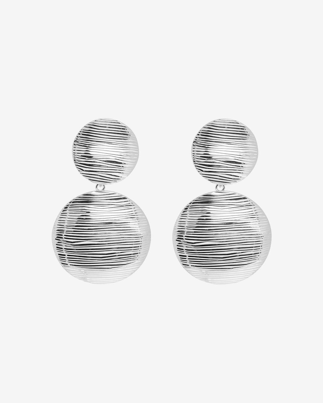 Ancient Armor Silver Shield Hoops