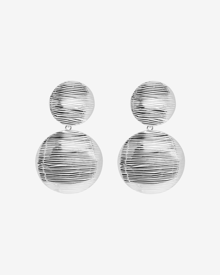 Ancient Armor Silver Shield Hoops