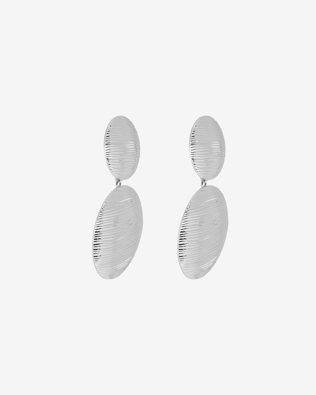 Ancient Armor Silver Shield Hoops