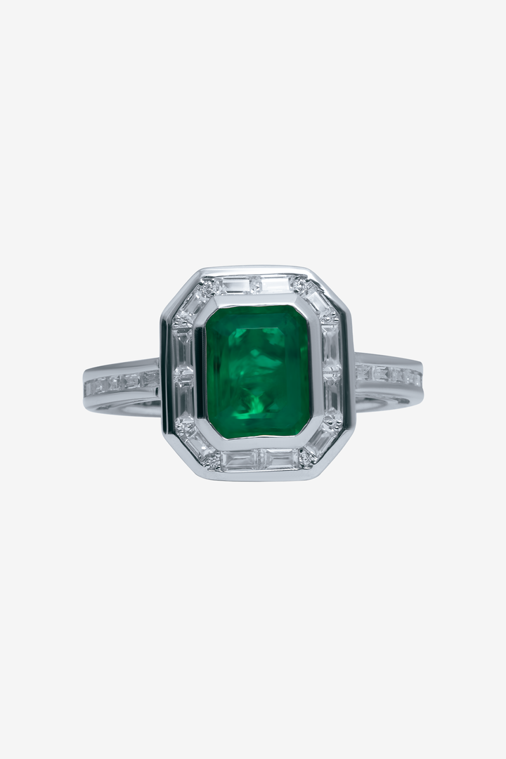 Ice Wall Green Gem Ring