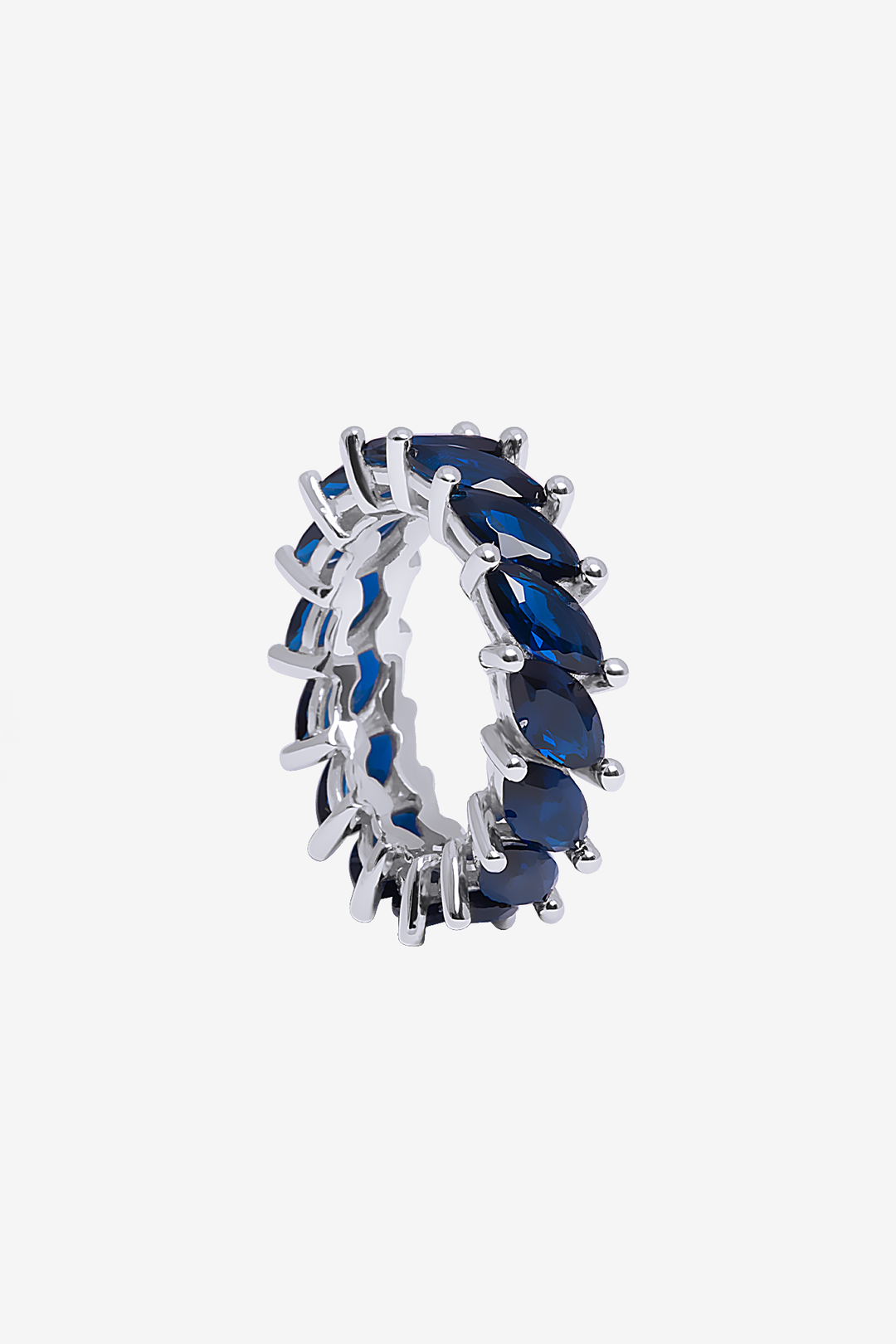 Deep Blue Drops Ring