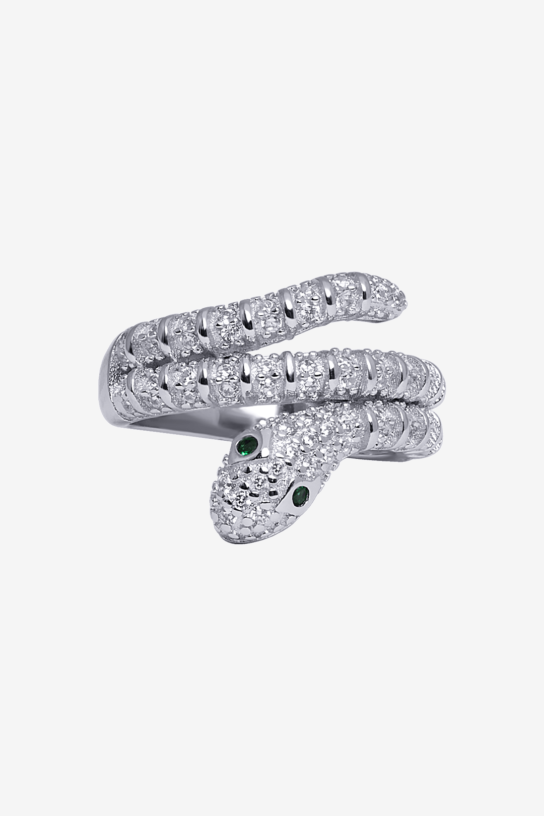 3D Classy Ring with Green Quartz