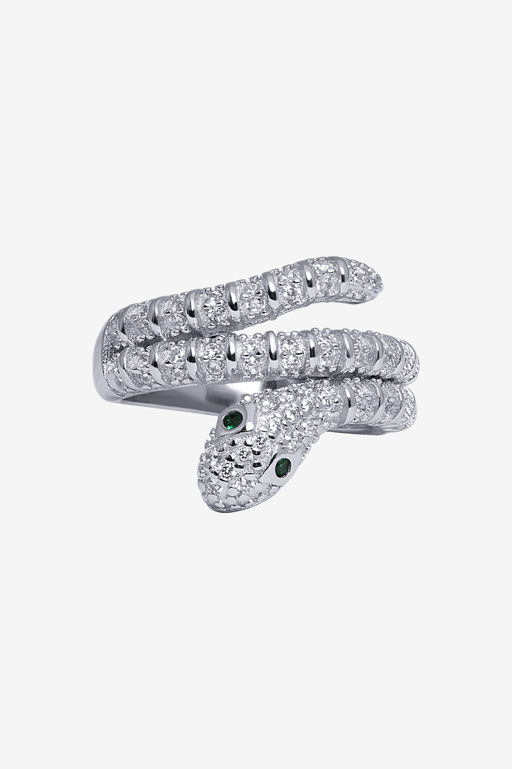 3D Classy Ring with Green Quartz