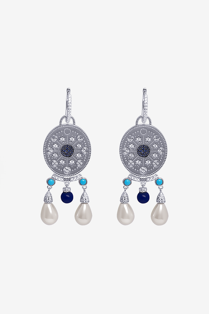 Galaxy Map Dream Catcher Earrings