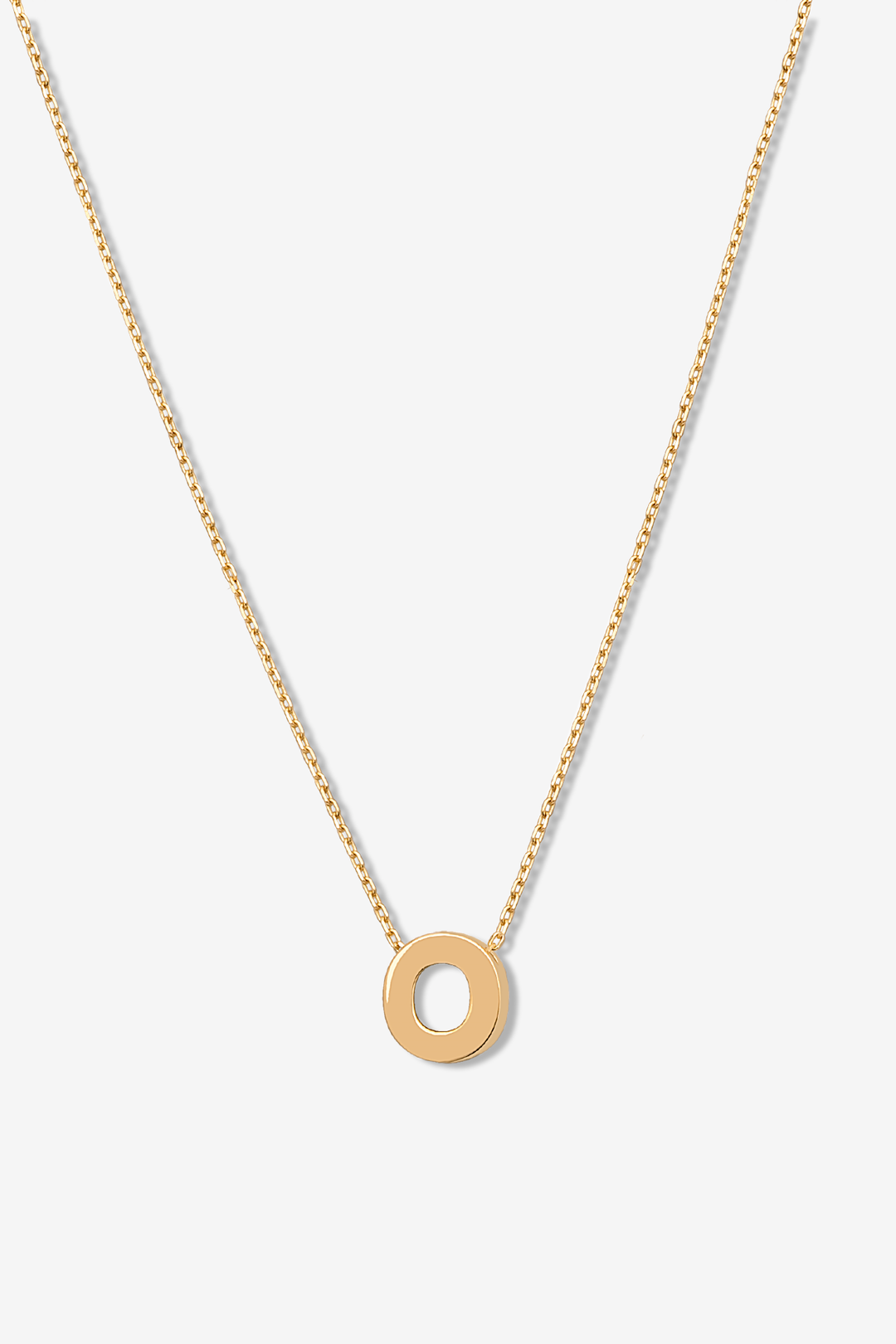 'O' Alphabet Letter Estel 14k Necklace