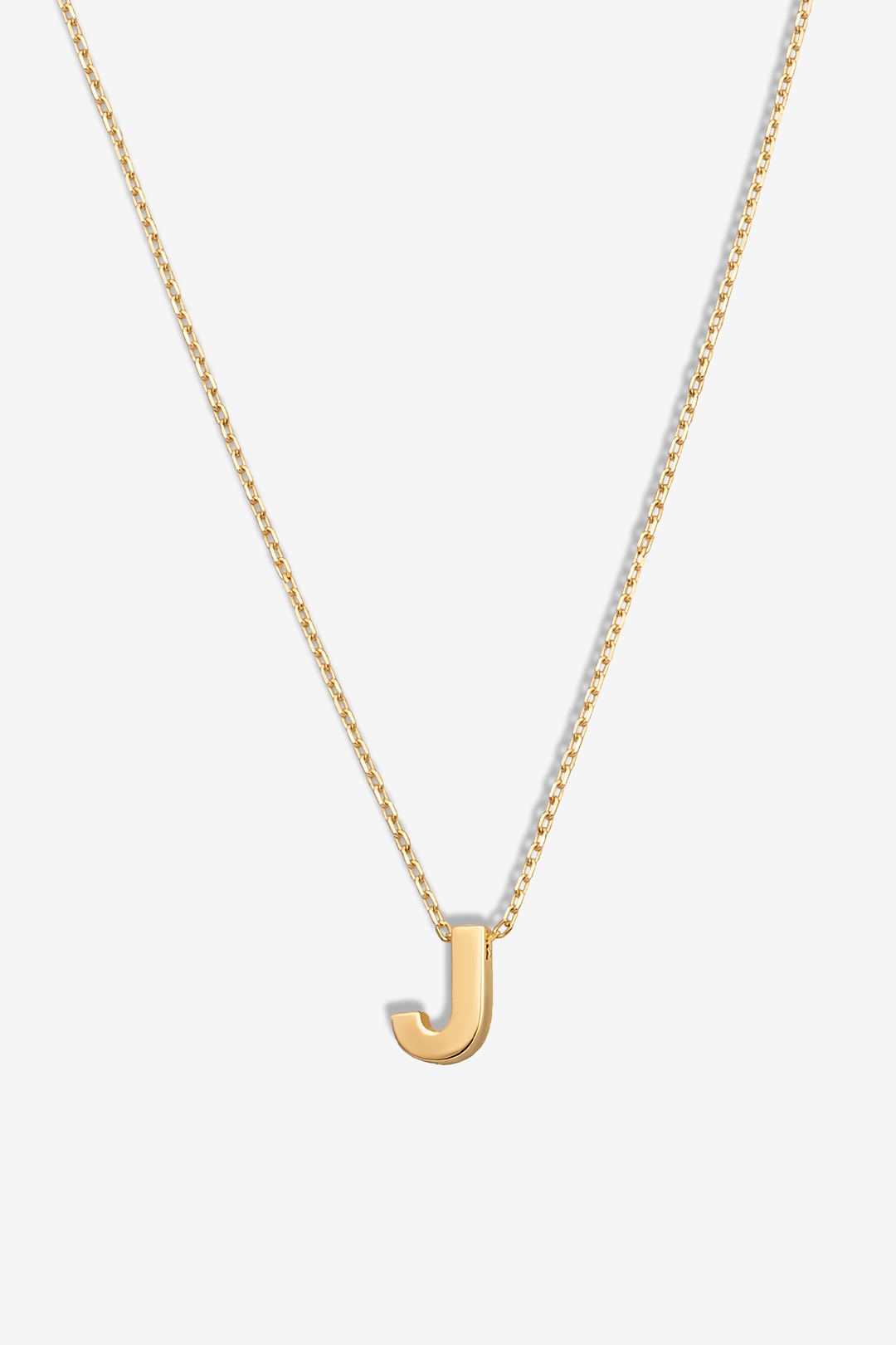 'J' Alphabet Letter Estel 14k Necklace