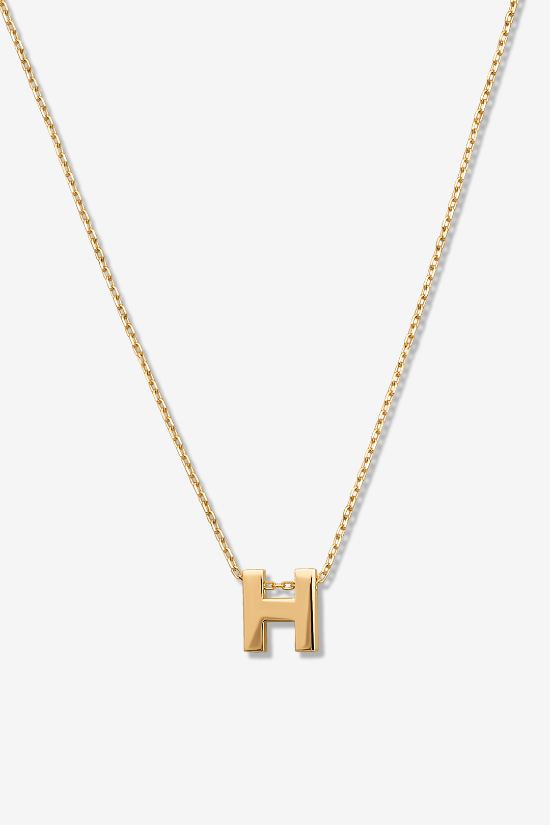 'H' Alphabet Letter Estel 14k Necklace