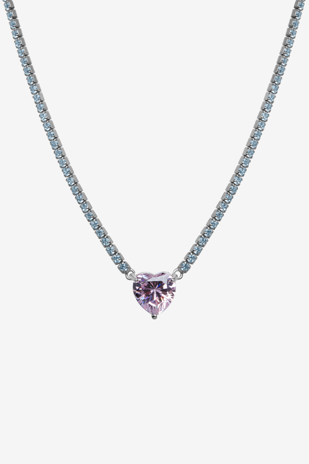 Heart Quartz Tennis Chain