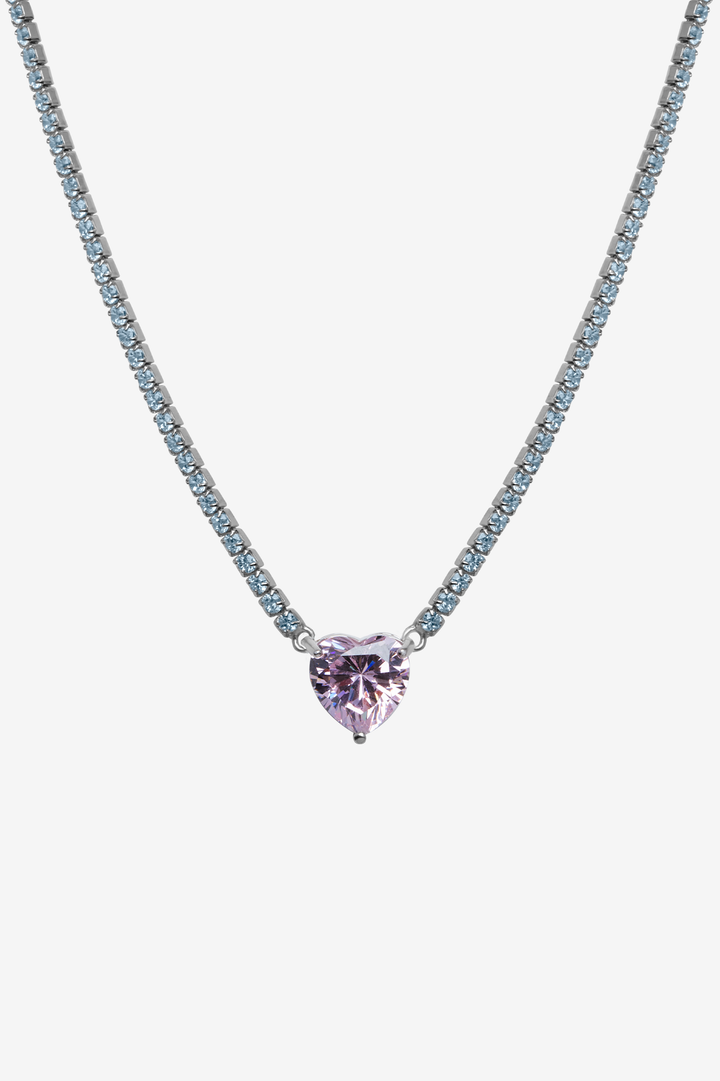 Heart Quartz Tennis Chain