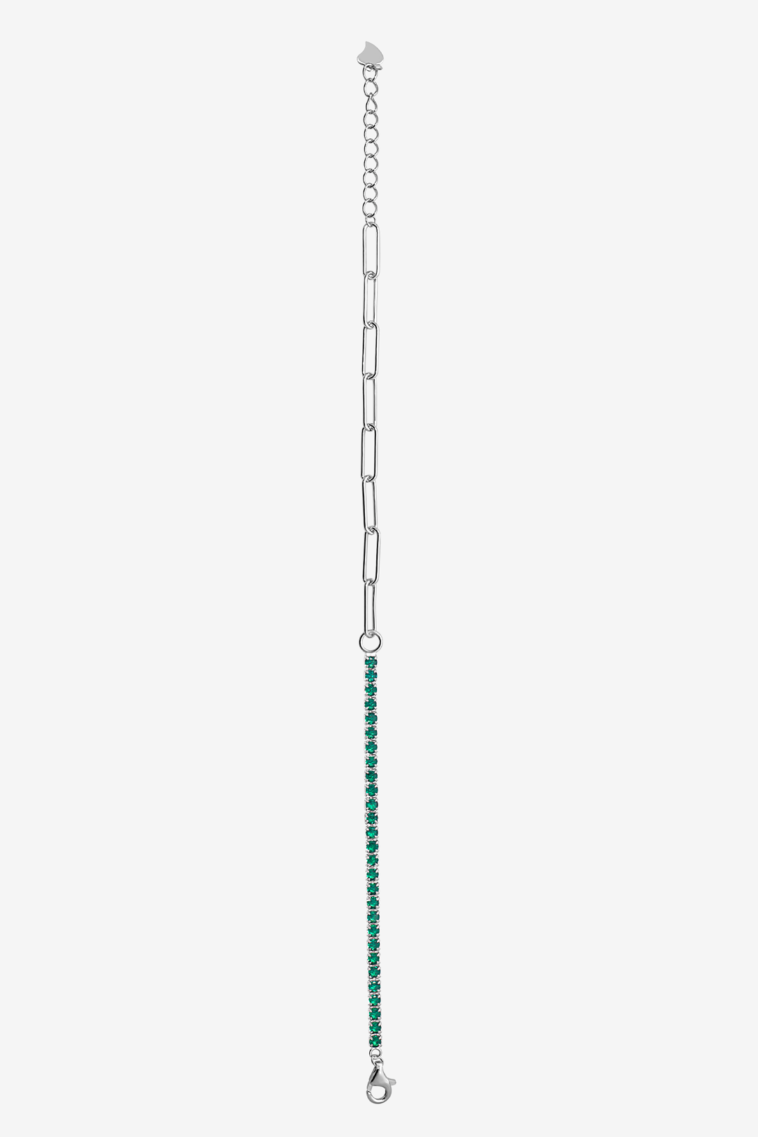 Emerald Green Tennis Shackles Bracelet