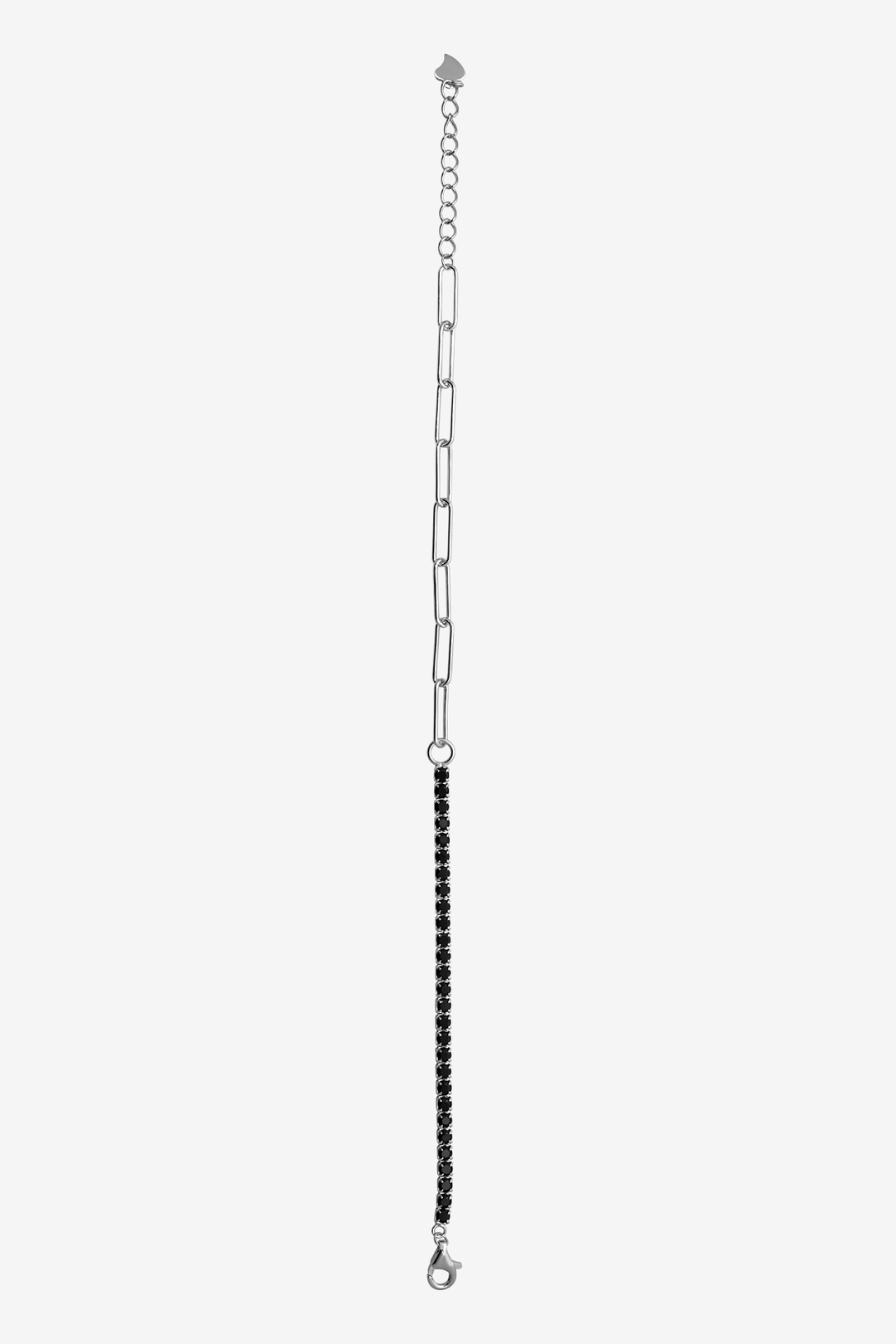 Black Tennis Shackle Bracelet