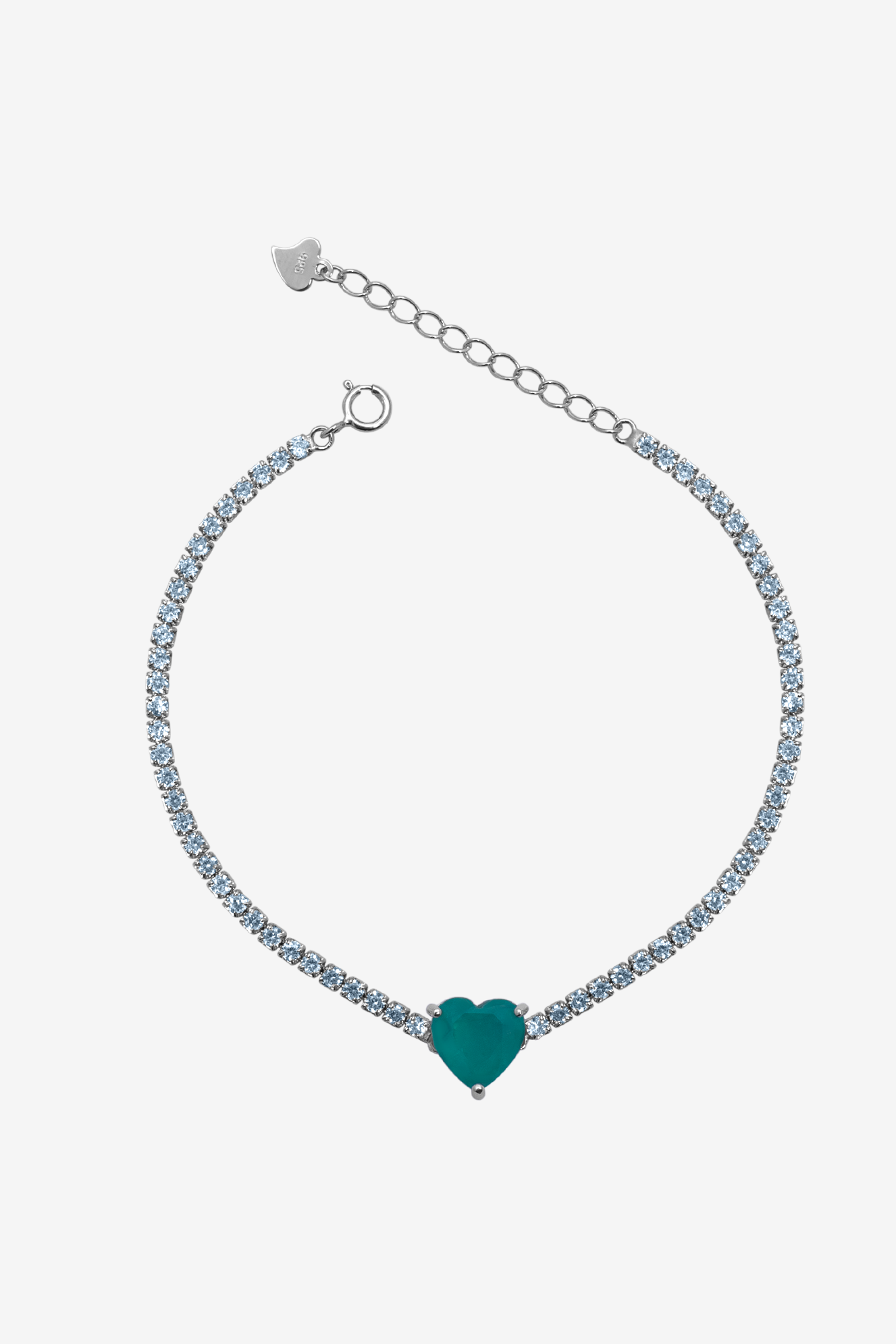 Tiffany green sales heart bracelet