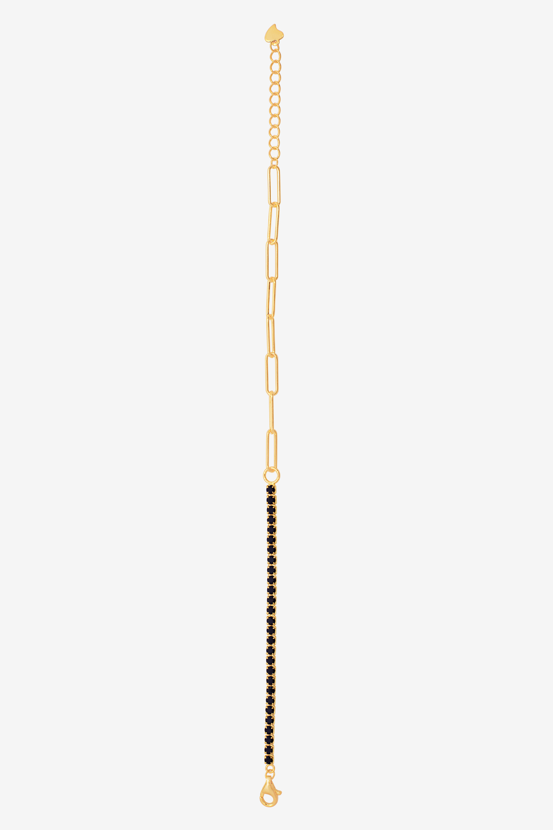 Black Onyx Tennis Shackles Bracelet