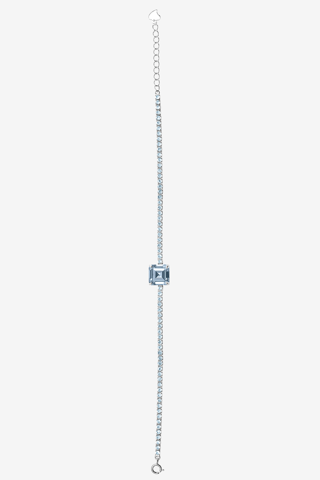 Clear Gem Box Tennis Bracelet
