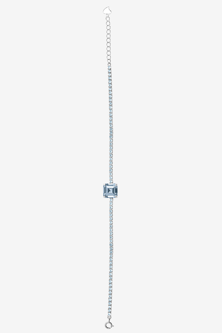 Clear Gem Box Tennis Bracelet