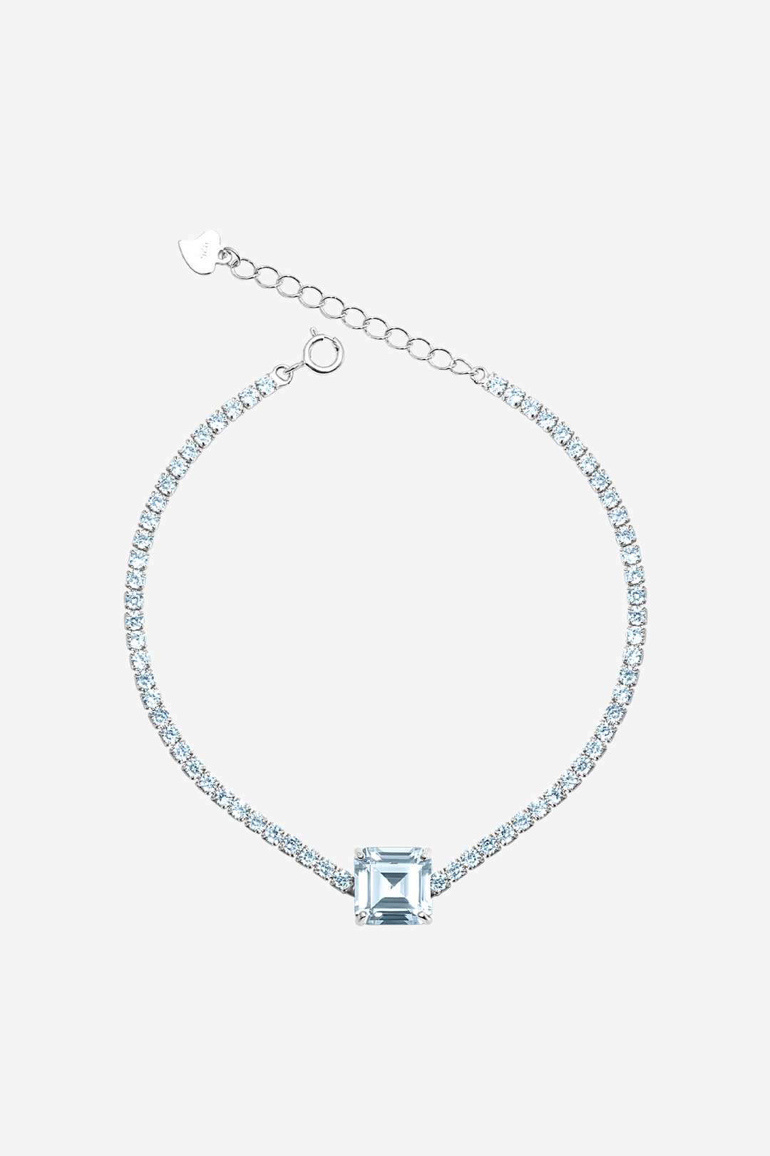 Clear Gem Box Tennis Bracelet