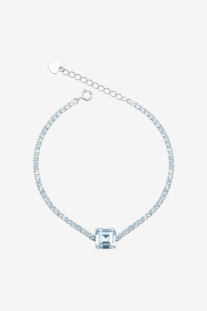 Clear Gem Box Tennis Bracelet