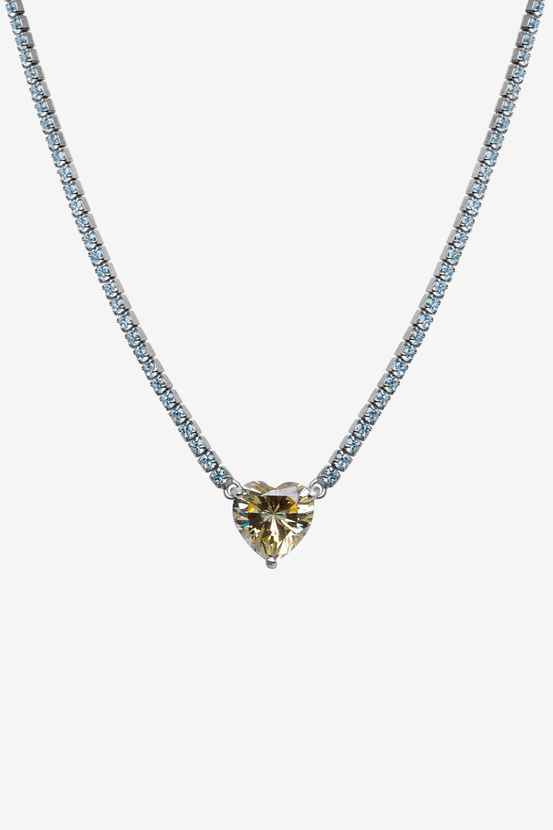 Heart Quartz Tennis Chain