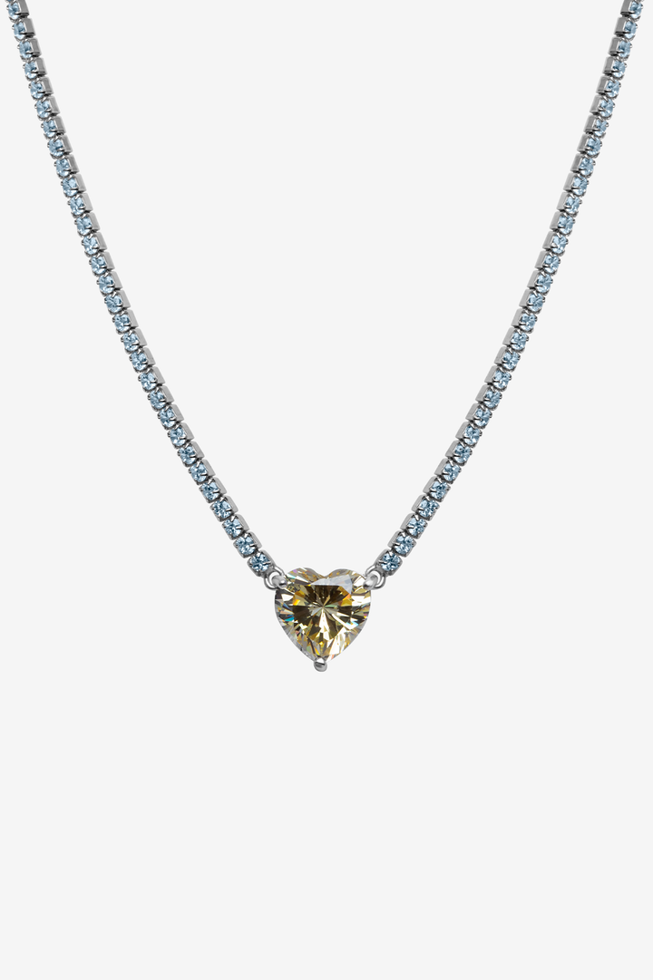 Heart Quartz Tennis Chain