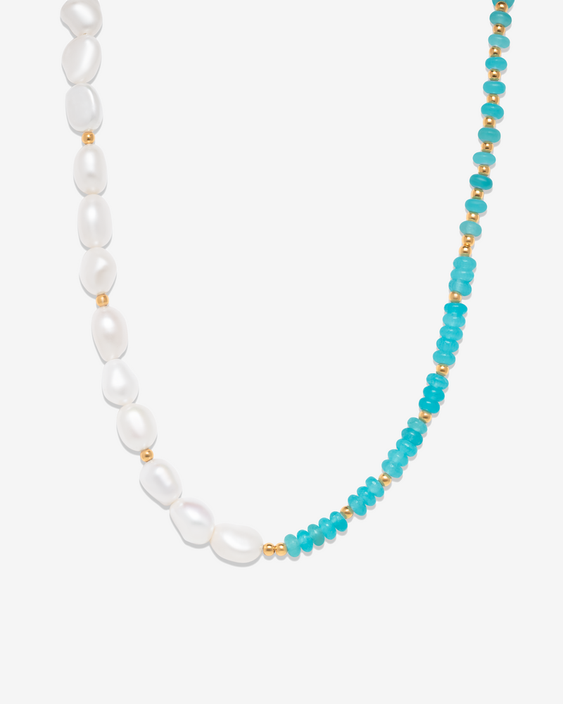 Sea & Land Half-Pearl Necklace