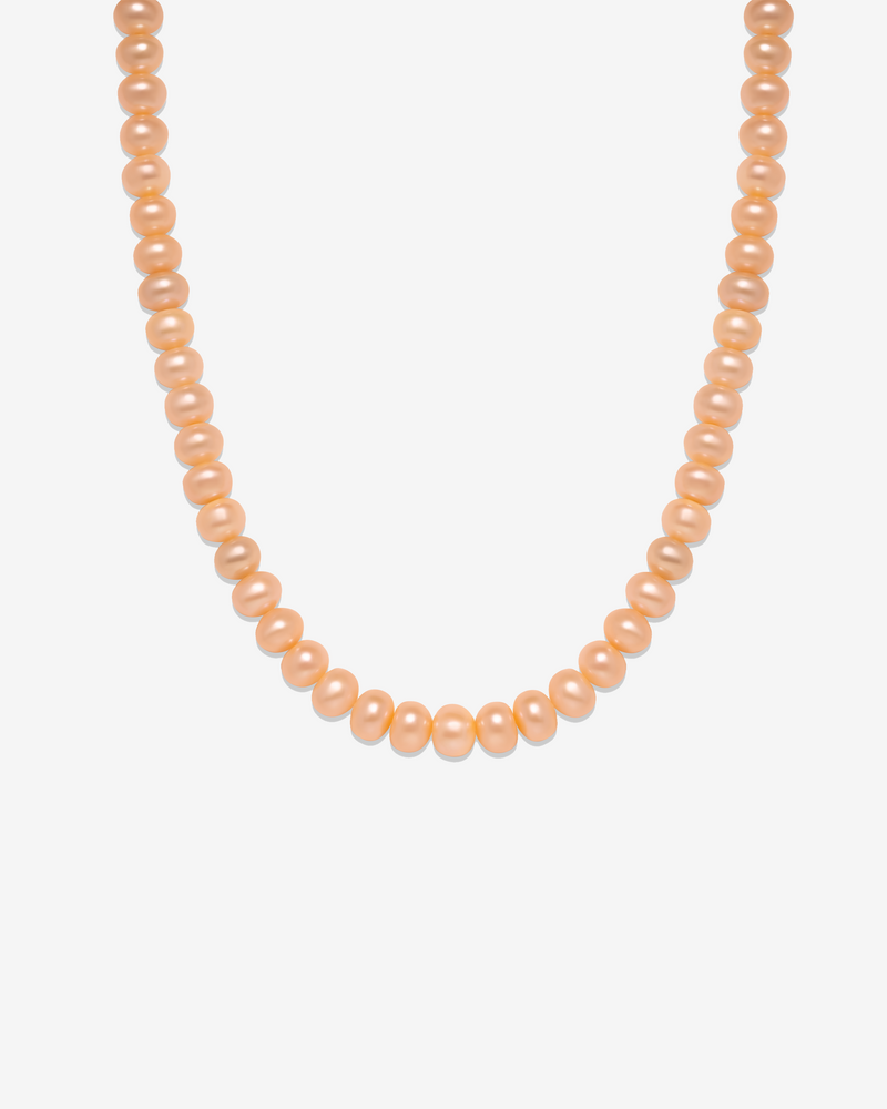 Classic Medium Peach Pearl Necklace