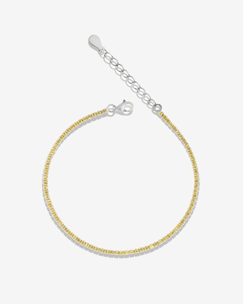 Yellow Zirconia Standard Tennis Bracelet