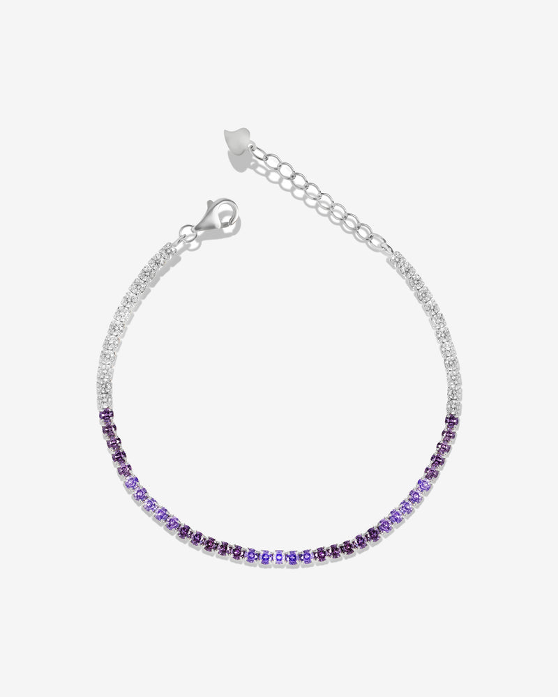 Purple Fade Tennis Bracelet