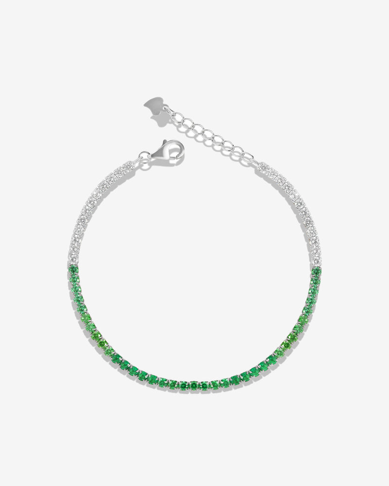 Green Fade Tennis Bracelet