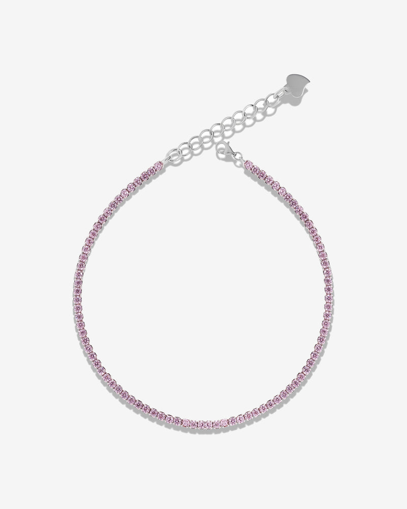 Baby Pink Zirconia Standard Tennis Bracelet