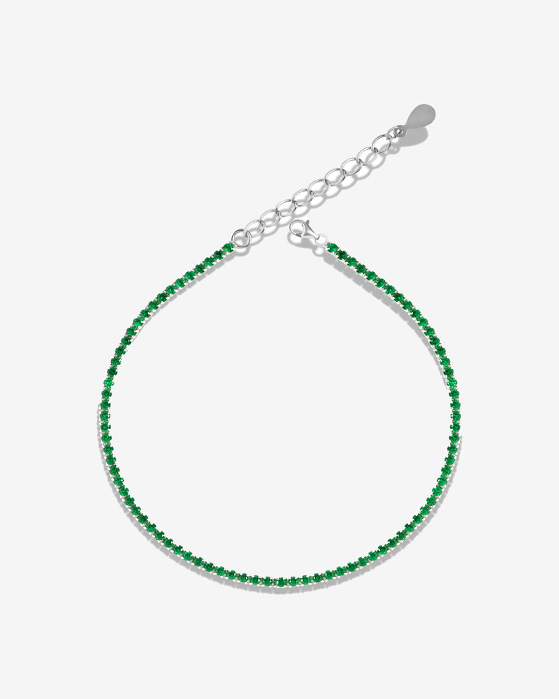 Green Zirconia Small Tennis Bracelet