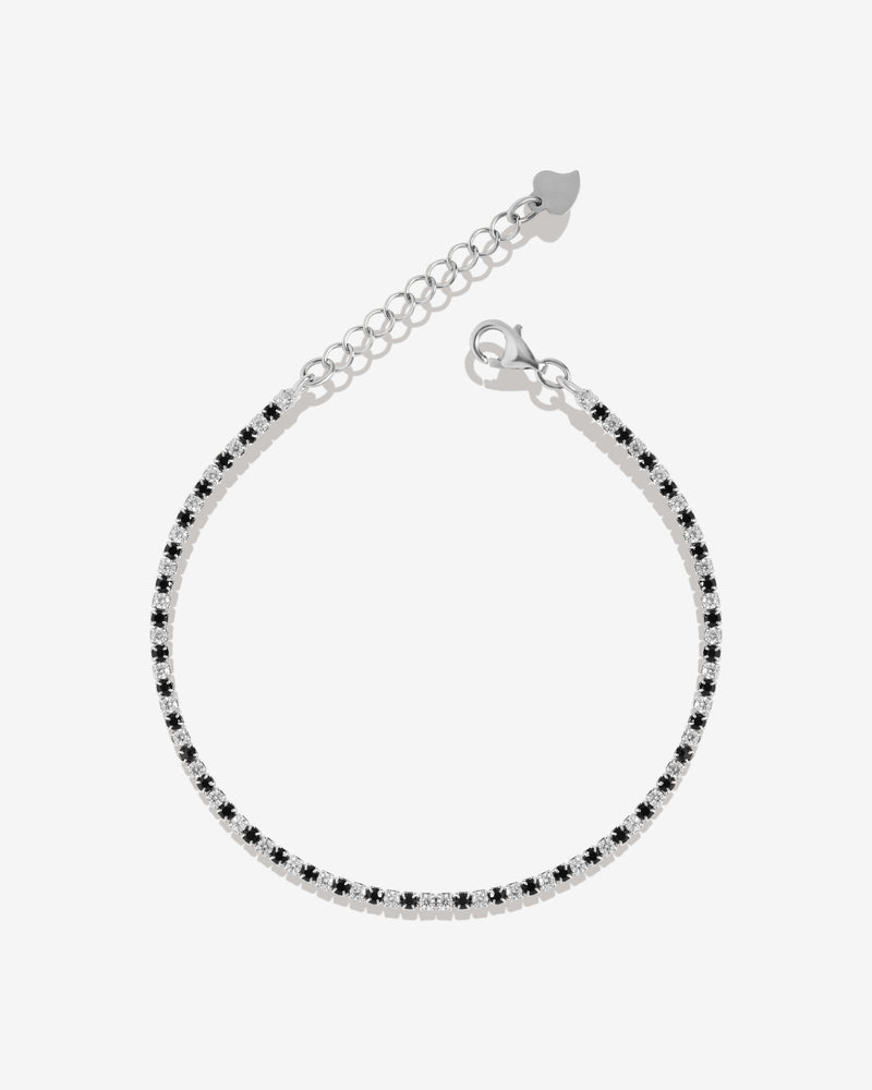 Black & White Zirconia Small Tennis Bracelet