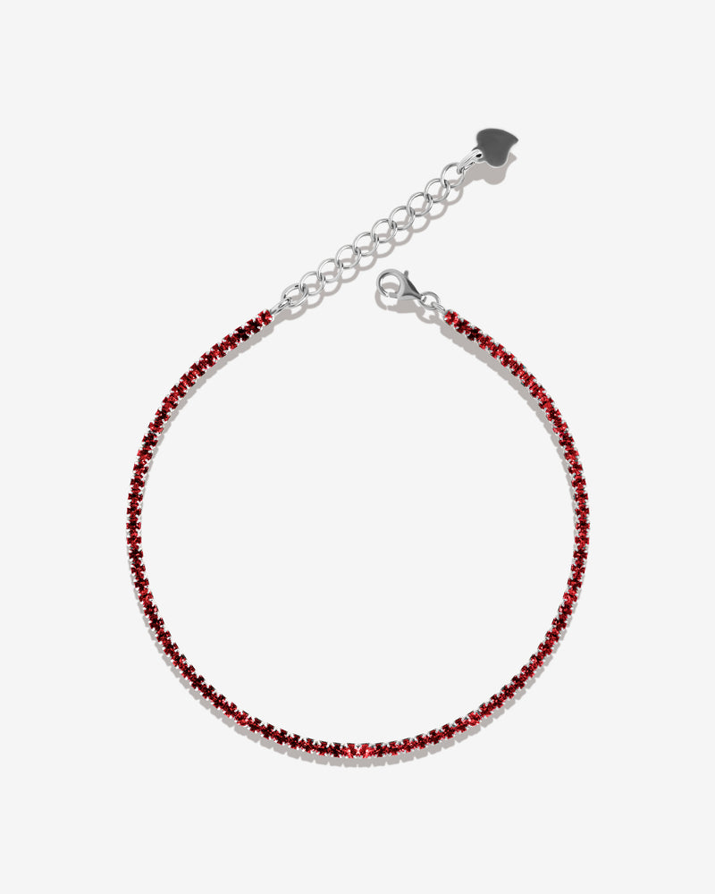 RED Zirconia Small Tennis Bracelet