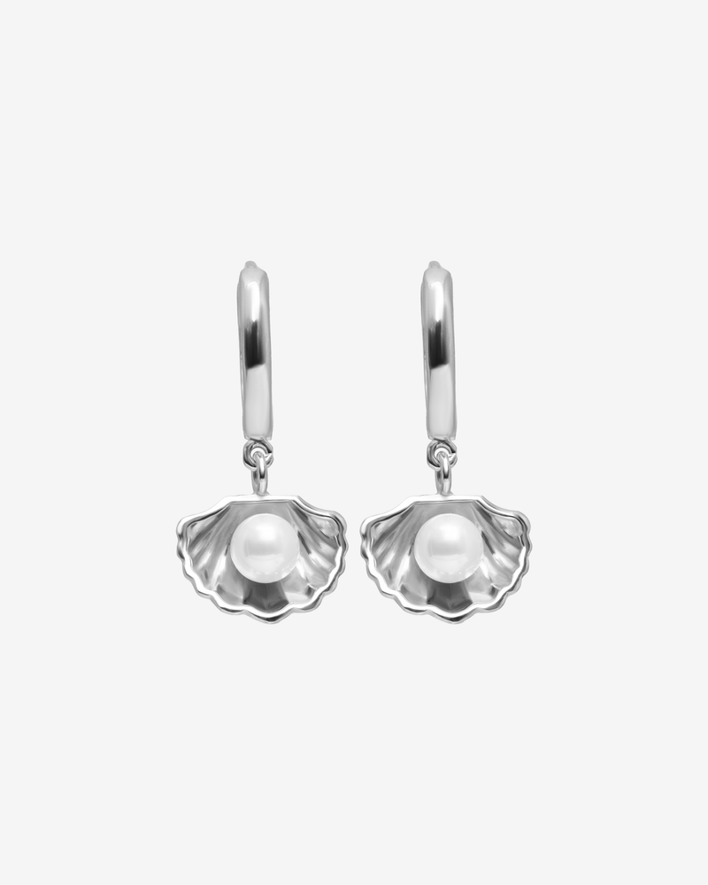 Pearl Shell Clip Earrings