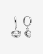 Pearl Shell Clip Earrings