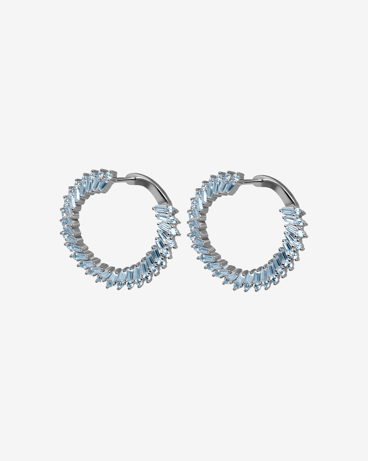 Frozen Icicle Hoop Earrings