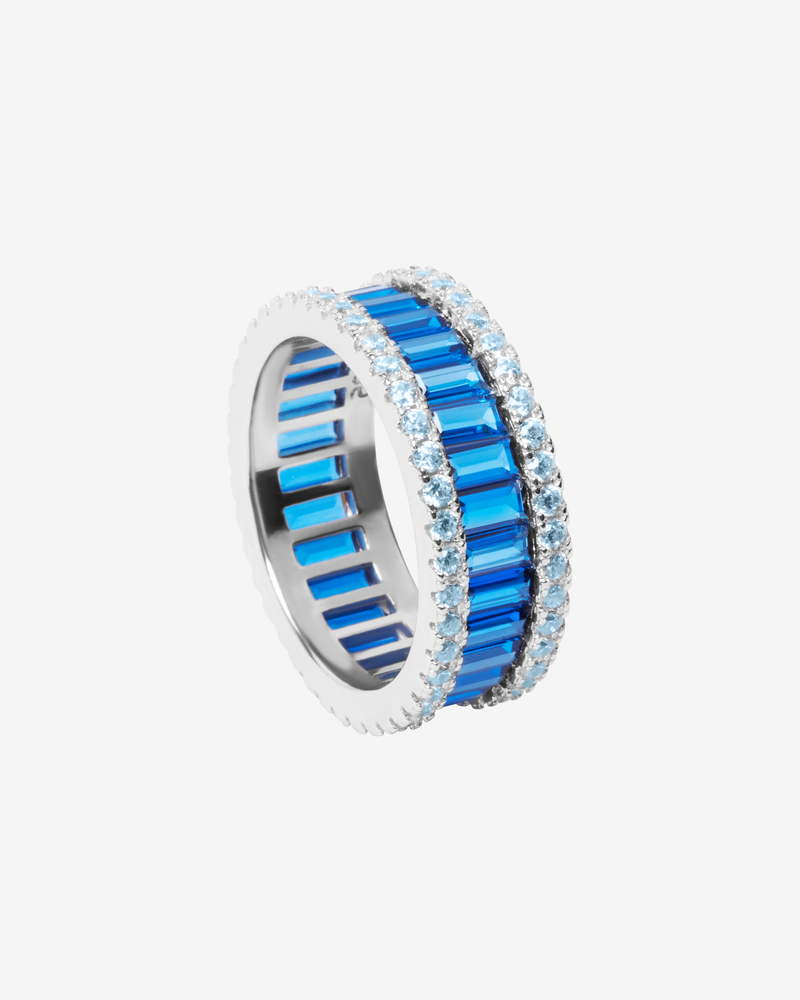 Deep Blue Thick Ring