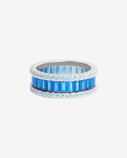 Deep Blue Thick Ring