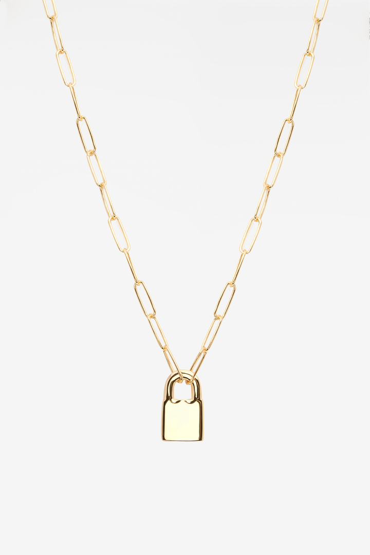 Locked Shackles 18K Gold Plated Necklace