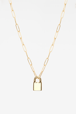 Locked Shackles 18K Gold Plated Necklace