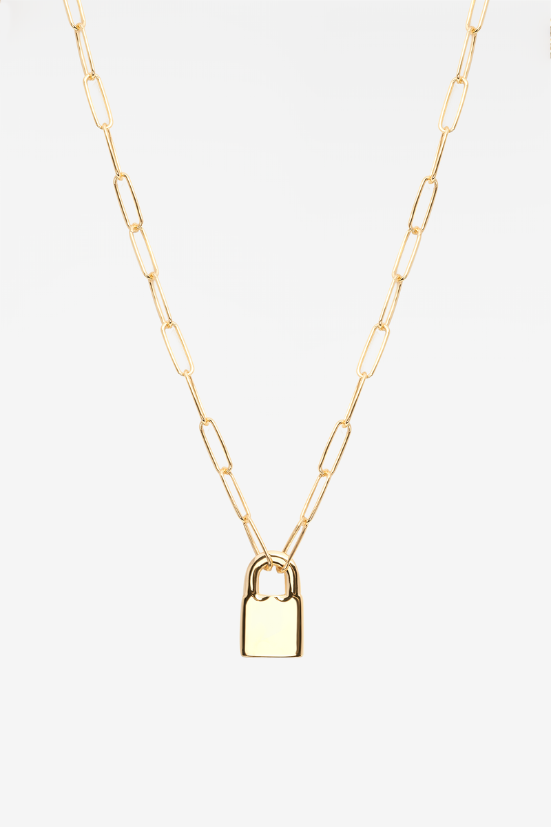 Locked Shackles 18K Gold Plated Necklace