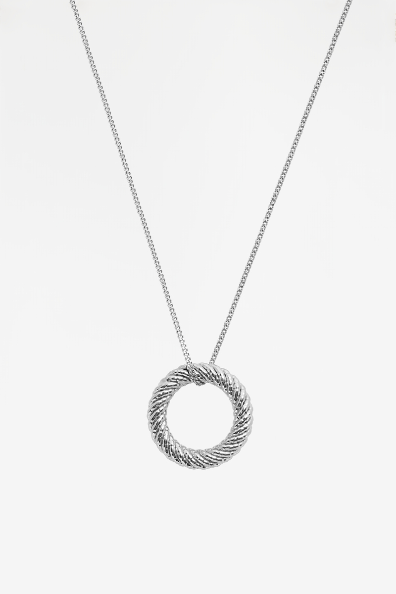 Golden Halo Charmed Silver Necklace