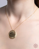 Ancient Shield 18k Gold Plated Necklace