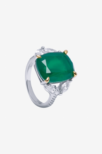Emerald Gem Claw Ring