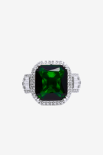 Emerald Sparkle Gem Box Ring