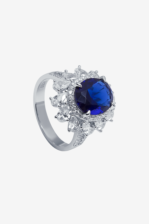 Sapphire Sun Dazzle Ring